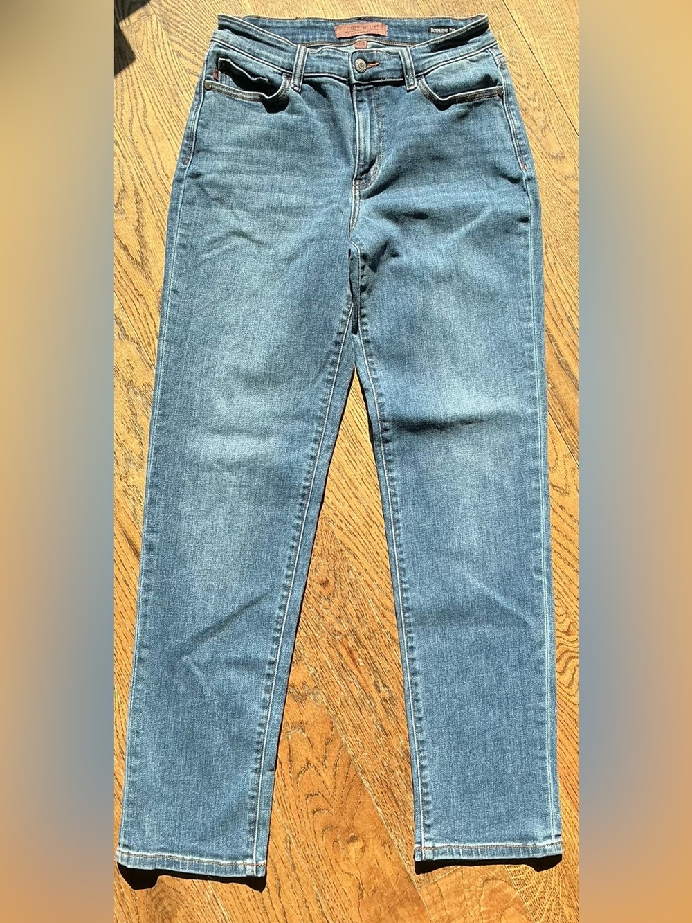 Judy Blue Boyfriend Fit Jeans Womens 3/26 JB82685MD Mid Rise Stretch Medium Wash
